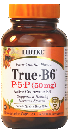 True-B6, Pyridoxal 5-Phosphate (60 capsules)* Lidtke